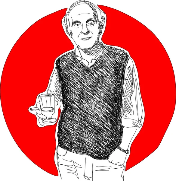 İllüstrasyon, Rus şair Brodsky 