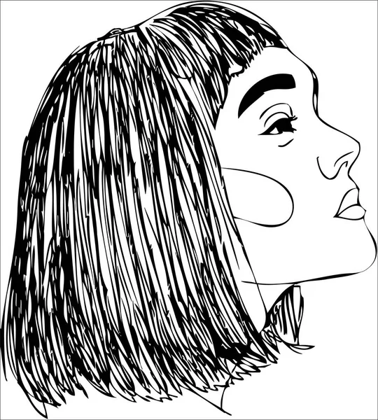 İllüstrasyon, genç kadın başkanı. 