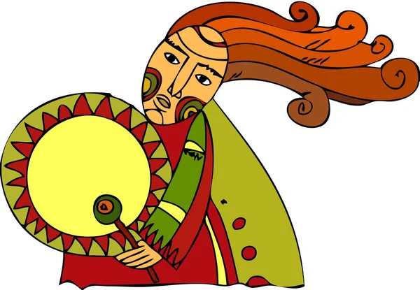  geleneksel Noel simgeleri ile tebrik kartı