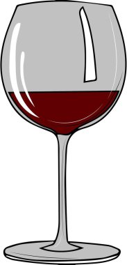 vektör çizim. kırmızı şarap. 