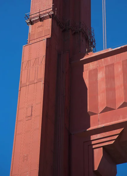 Details en fragmenten van de golden gate bridge — Stockfoto