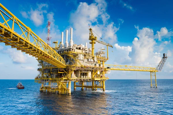 Petrol ve gaz üretim platformu, petrol ve gaz üretim ve keşif iş Tayland Körfezi.
