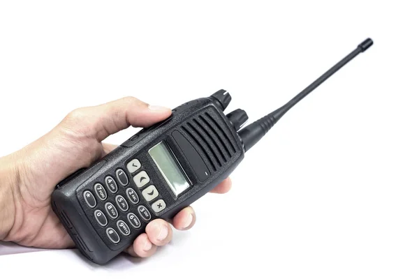 Radio de frecuencia VHF / UHF de mano para comunicación — Foto de Stock