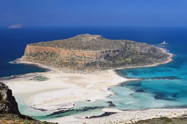 Tigani Balos Beach Lagune Kreta Griekenland — Stockfoto