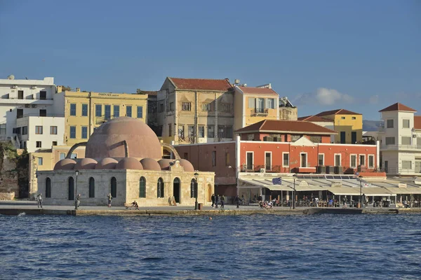 Giali Yali Jamisi Den Venetianska Hamnen Chania Kreta Grekland — Stockfoto