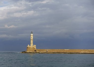 Yunanistan 'ın Chania deniz feneri  