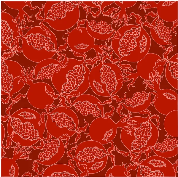 Bright Red Slice Pomegranate Burgundy Background Bright Fruit Design Element — Stock Photo, Image
