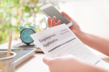 Elinde boş iş başvuru formu