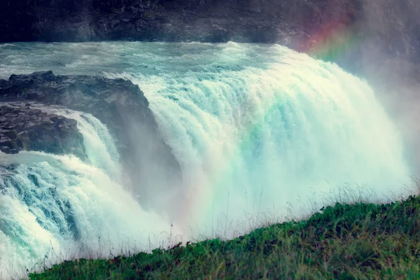 Gullfoss Waterfal Paesaggio islandese — Foto Stock