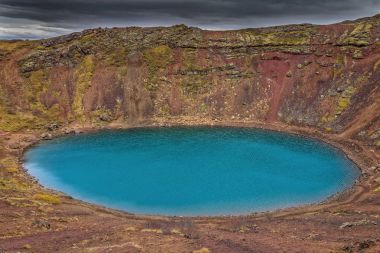 Lake Kerid Güney İzlanda