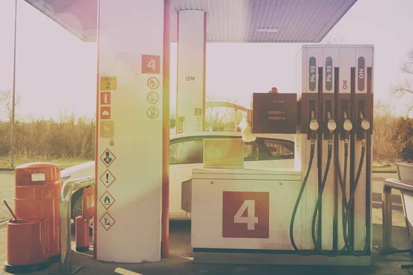 European gasoline station — Stock Photo, Image