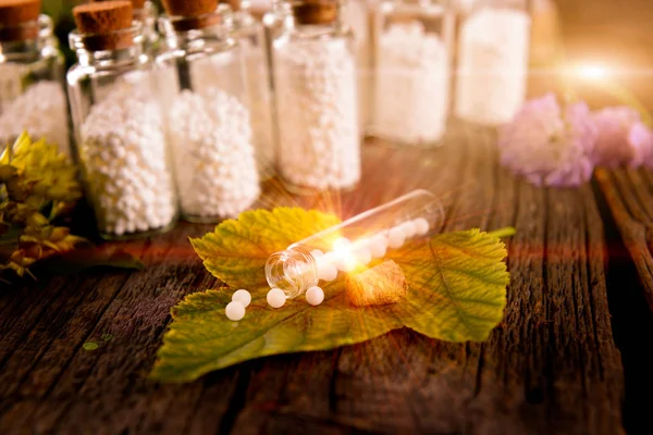 Homöopathische Globuli — Stockfoto