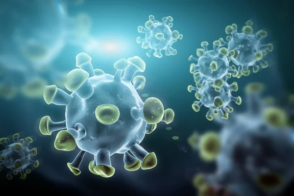 Illustration Showing Coronavirus Wuhan China Virus Could Dangerours Deadly Sars — Stock Photo, Image