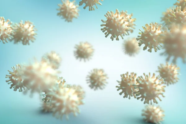 Illustratie Met Coronavirus Uit Wuhan China Dit Virus Kan Gevaarlijk — Stockfoto