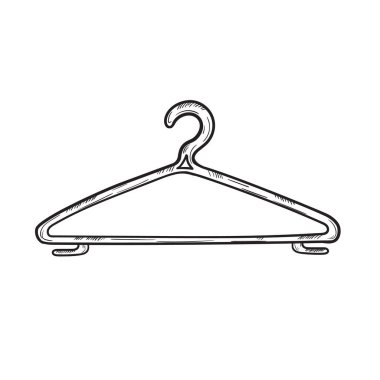 Titremenin el çizimi çizimi. Beyaz arka planda izole edilmiş. Yan görünüm.