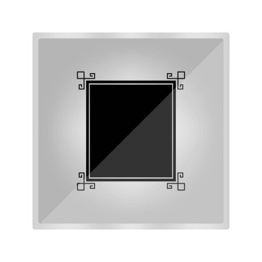 Eski bir resim çerçevesindeki simgesi