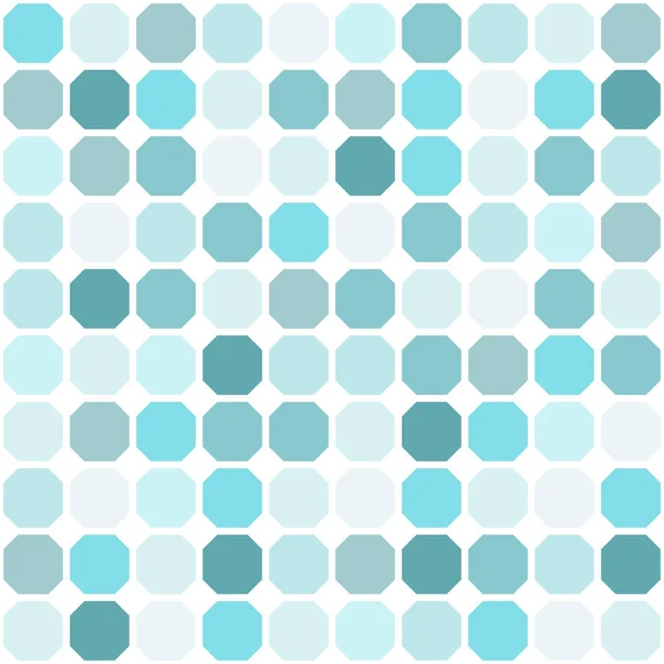 Mosaico para um banheiro ou piscina, executado em várias tonalidades de azul. Ilustração vetorial — Vetor de Stock