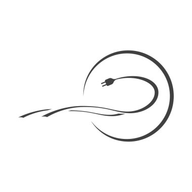 Otomobil elektrikli araçların yakıt ikmali logo. Simge olarak kullanılabilir. Beyaz arka plan üzerinde vektör. Kolay renk düzenleme.