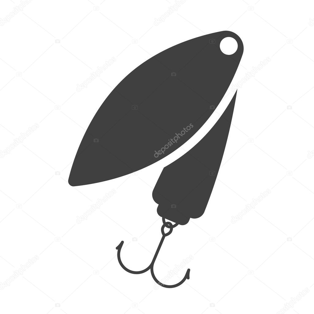 Lure icon. Vector on a white background.