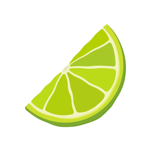 Limon takozu simgesi. Beyaz arkaplanda izole vektör çizimi.