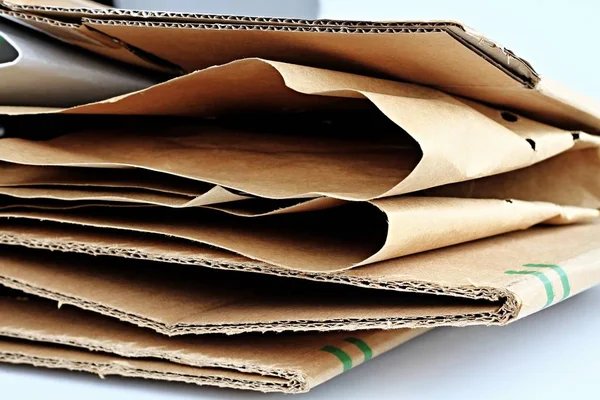 Cardboard Different Sizes Piled — Stock Photo, Image
