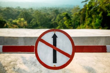 Traffic sign no way
