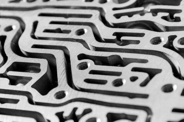 Metalik doku. Otomobil soğutma sisteminin bir bölümü