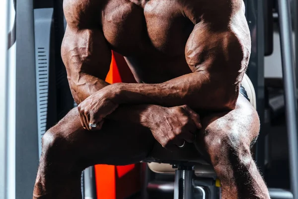 African athlete in the gym — Stock Photo, Image