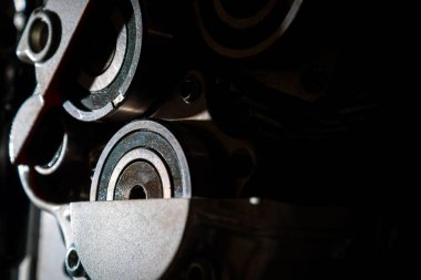 Motor parçası. Metalik doku