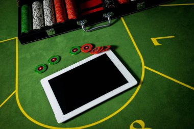 Tablette Poker fişleri