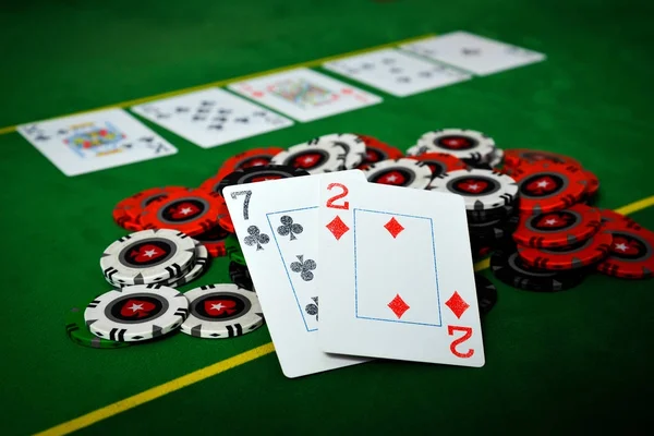 Většina partii pokeru — Stock fotografie