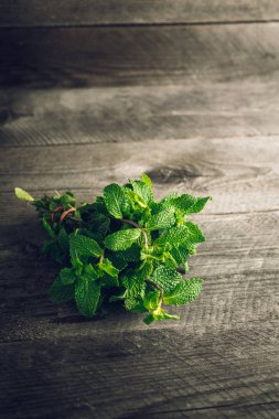 Yeşil nane ahşap tablo