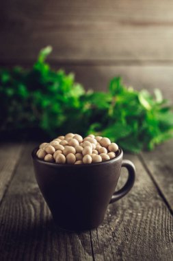 Soya fasulyesi Kupası kapatın