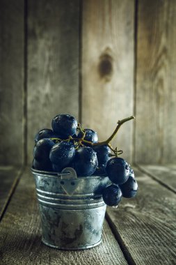 Küçük kova mavi üzüm