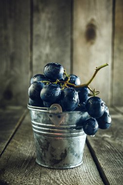 Küçük kova mavi üzüm