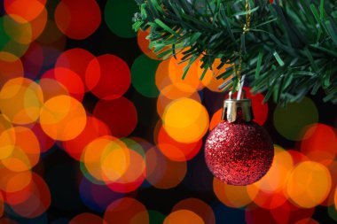 Köknar ağacı backgro mevsimlik ışıklı Noel dekorasyon