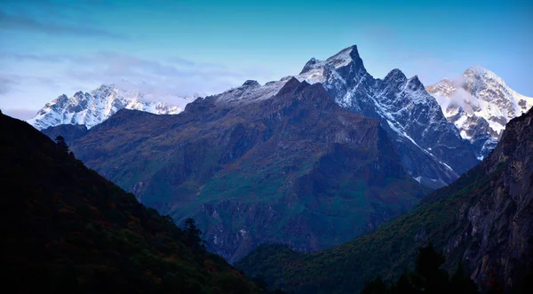 Paisagem Face Oriental Evereste Everest Com Vista — Fotografia de Stock