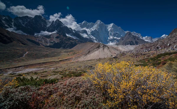 Landscape Everests Eastern Face Everest Overlooking — Stock Photo, Image