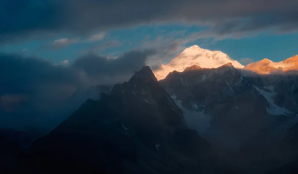 Everests Cenário Rosto Oriental Everest Brilhante — Fotografia de Stock