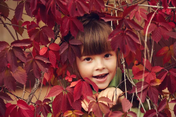 Little girl in the garden — Stock Photo, Image