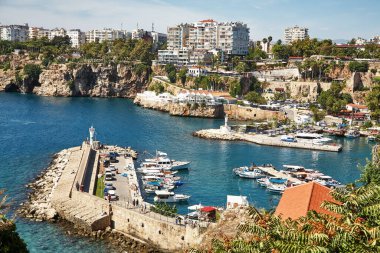 Antalya 'nın Kaleici ilçesinin manzarası.