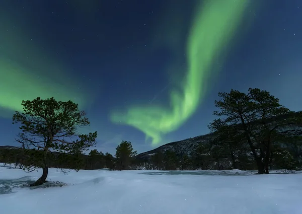 Aurora Borealis in Troms — Stock Photo, Image