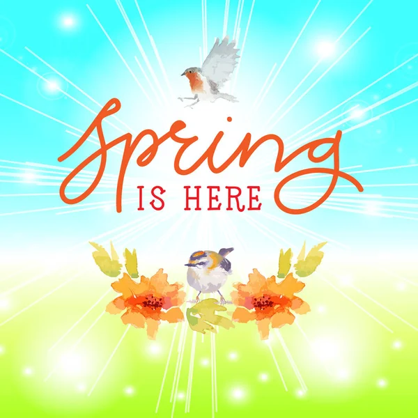 Le printemps est là — Image vectorielle