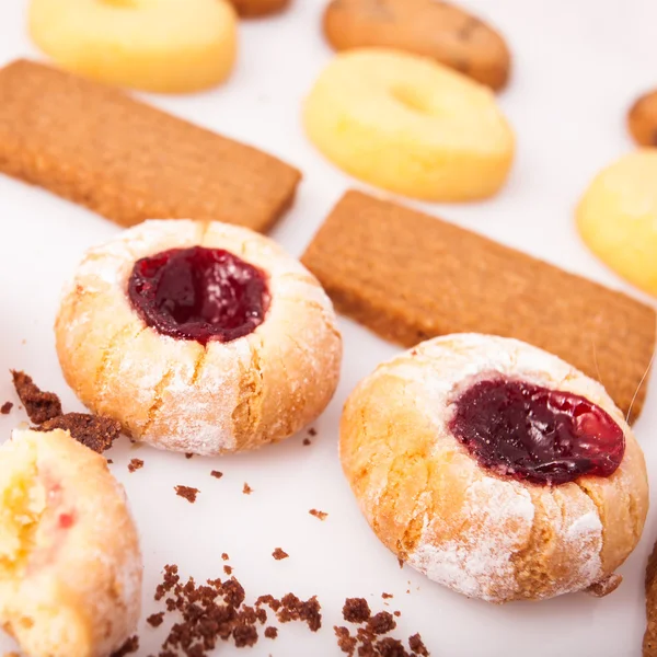 Biscotti tipici del tè italiano . — Foto Stock