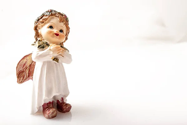 Little clay angel. — Stock Photo, Image