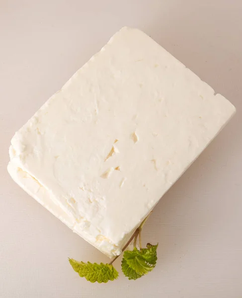 Greek feta cheese. — Stock Photo, Image