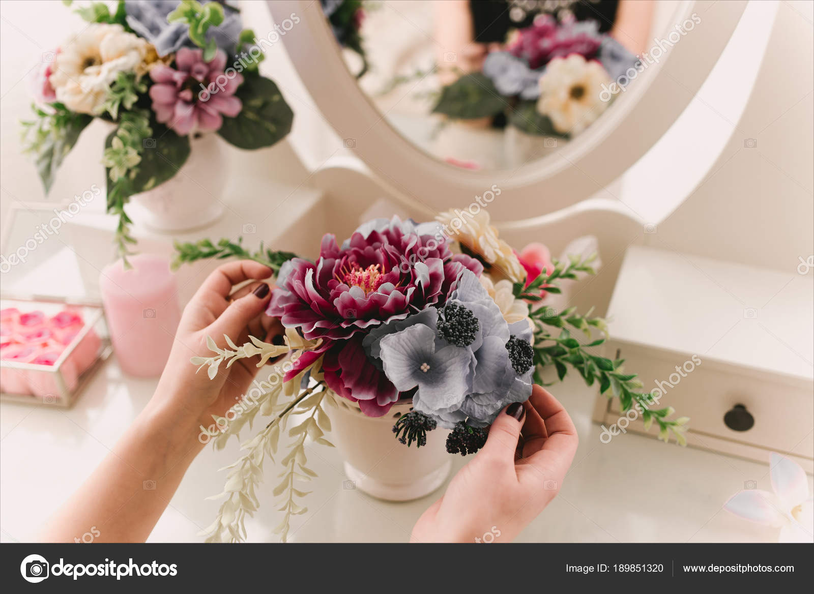 Détails Du Matin Nuptiale Bouquet Dorange De Beige Et De