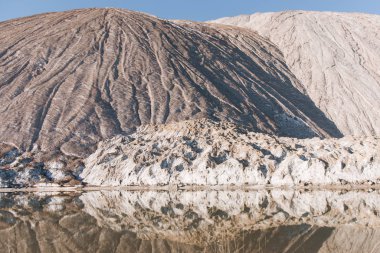 Soligorsk, Belarus potasyum tuz madeni, tuz madenciliği, tuz dağları
