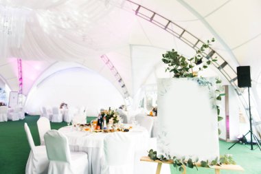 Düğün ve kutlama için dekorasyon konsepti.