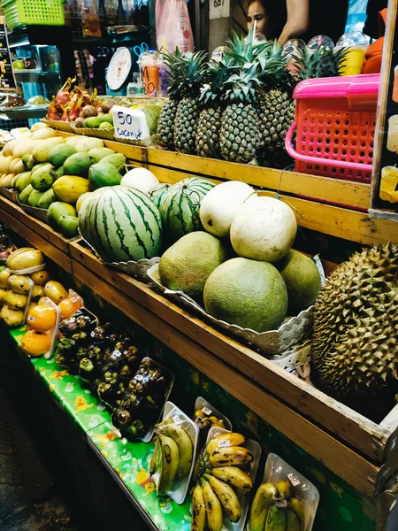 Rynku Azjatyckim Egzotycznych Owoców — Zdjęcie stockowe